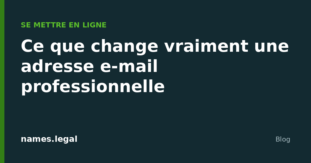 Was eine geschäftliche E-Mail-Adresse wirklich ändert
